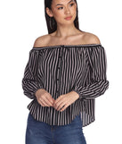 Striped And Hyped Cropped Top