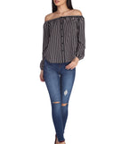 Striped And Hyped Cropped Top