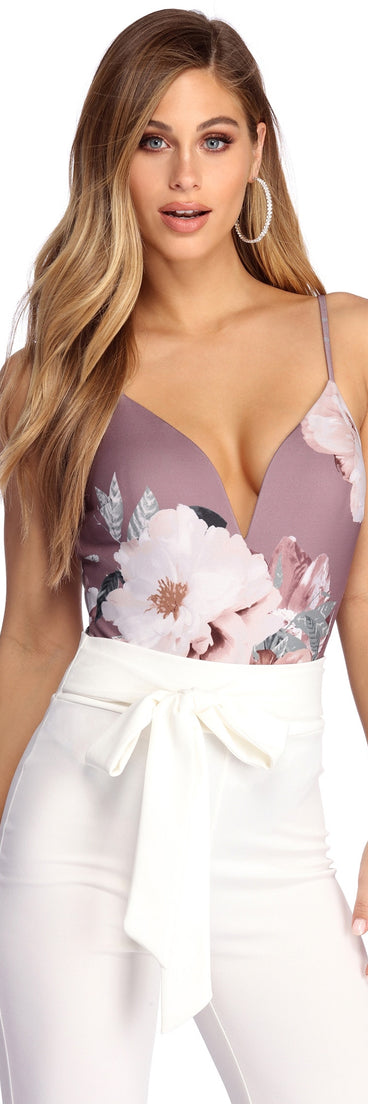 Flirty In Floral Bodysuit