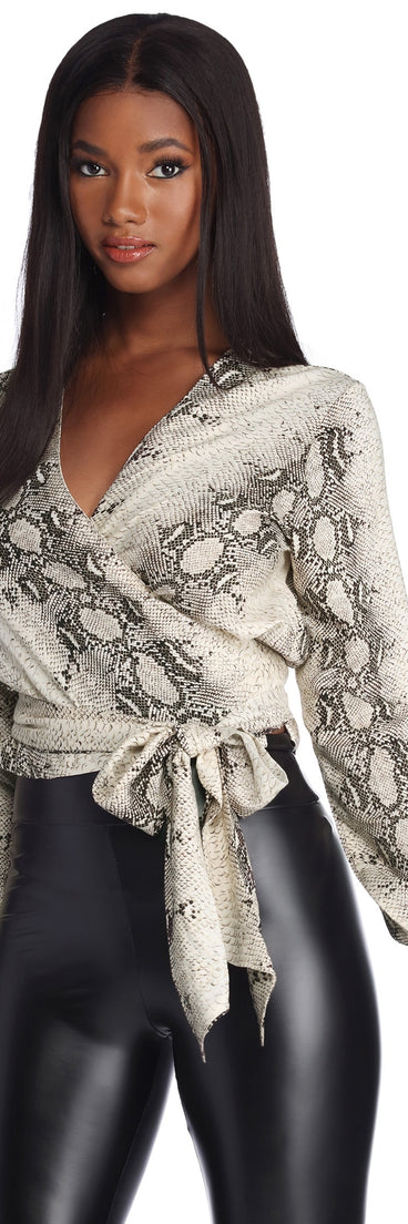 In Style Wrap Top