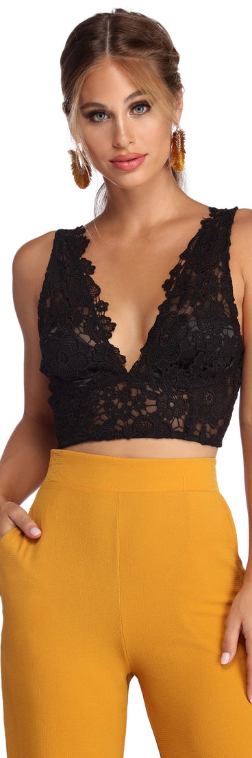 Cropped In Crochet Top for 2022 festival outfits, festival dress, outfits for raves, concert outfits, and/or club outfits