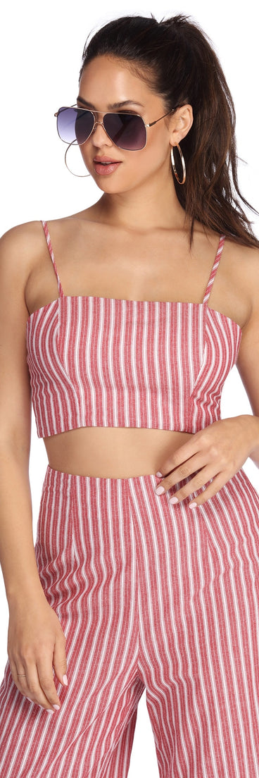 With fun and flirty details, Stunt On Them In Stripes Top shows off your unique style for a trendy outfit for the summer season!