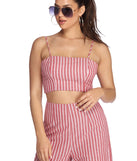 With fun and flirty details, Stunt On Them In Stripes Top shows off your unique style for a trendy outfit for the summer season!