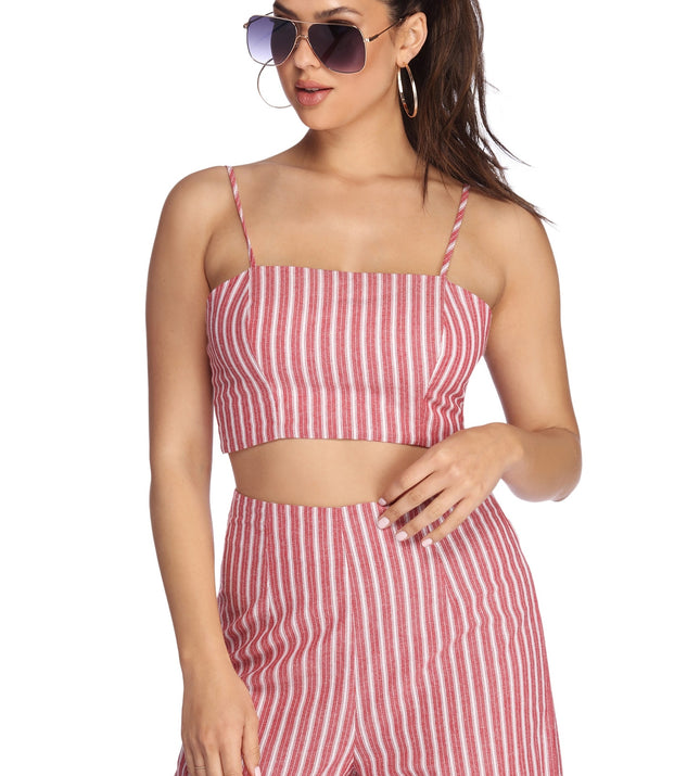 With fun and flirty details, Stunt On Them In Stripes Top shows off your unique style for a trendy outfit for the summer season!