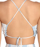 With fun and flirty details, Fall In Line Crop Top shows off your unique style for a trendy outfit for the summer season!