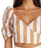 With fun and flirty details, Striped For The Summer Crop Top shows off your unique style for a trendy outfit for the summer season!