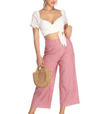 She's Poplin Wrap Crop Top