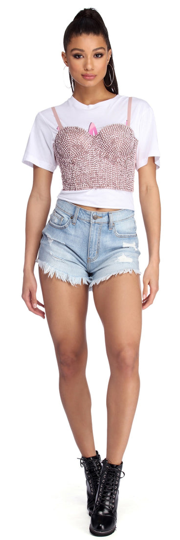 With fun and flirty details, Feeling Fine In Rhine Bustier Top shows off your unique style for a trendy outfit for the summer season!