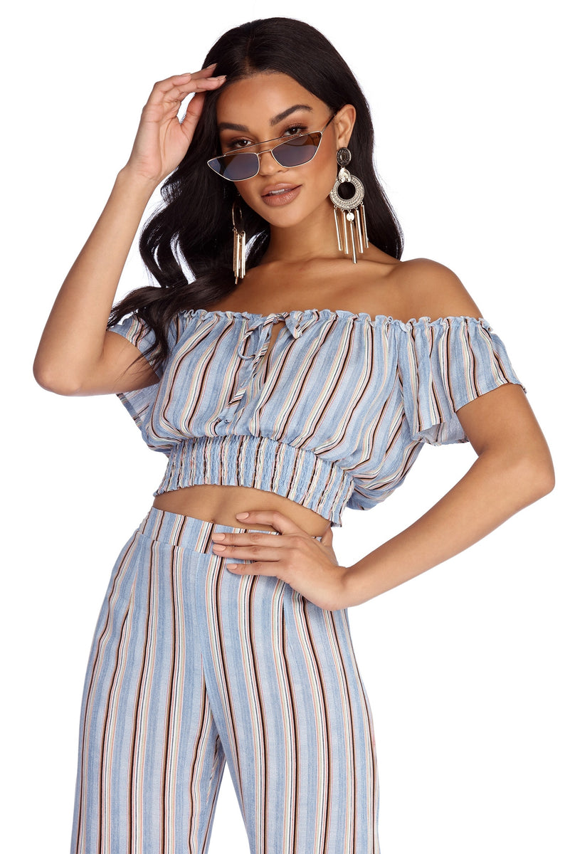 Styled Stripes Crop Top