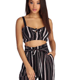 Set In Stripes Crop Top