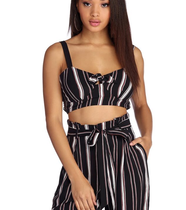 Set In Stripes Crop Top