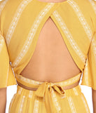 With fun and flirty details, Bohemian Vibes Crop Top shows off your unique style for a trendy outfit for the summer season!