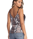 It's A Snack Satin Tank Top