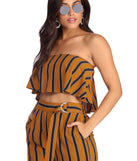 Stripes To Stun Crop Top