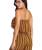 Stripes To Stun Crop Top