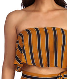 Stripes To Stun Crop Top