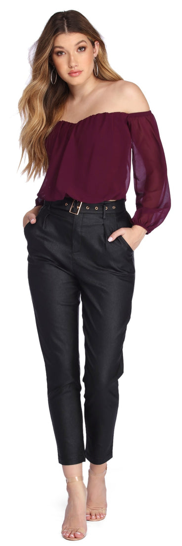 With fun and flirty details, Feelin' Bubbly Chiffon Top shows off your unique style for a trendy outfit for the summer season!