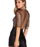 Effortlessly Embellished Crop Top