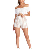 Smocked And Cropped Top
