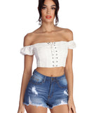 My Type Lace Up Crop Top