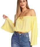 With fun and flirty details, Miss Brightside Crop Top shows off your unique style for a trendy outfit for the summer season!