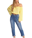 With fun and flirty details, Miss Brightside Crop Top shows off your unique style for a trendy outfit for the summer season!