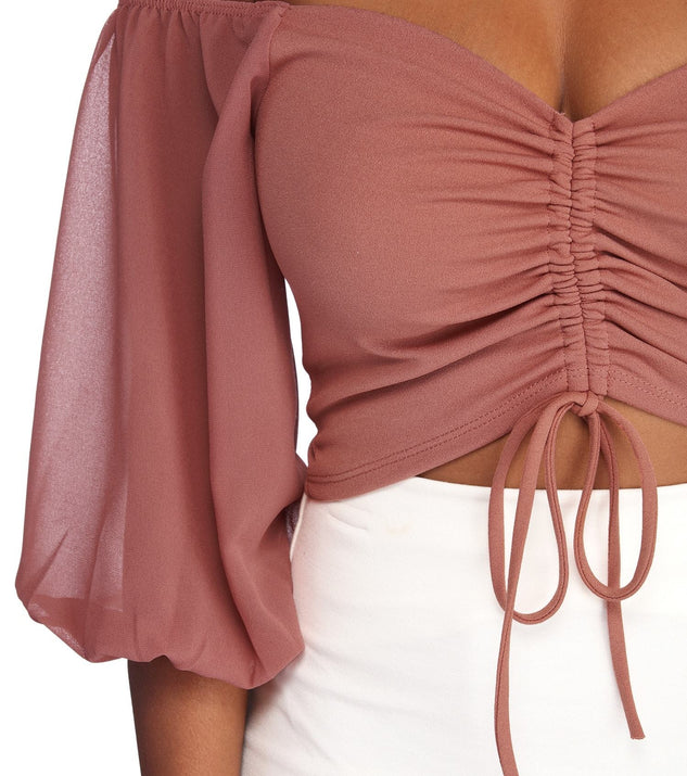 With fun and flirty details, Draw Me Closer Crop Top shows off your unique style for a trendy outfit for the summer season!