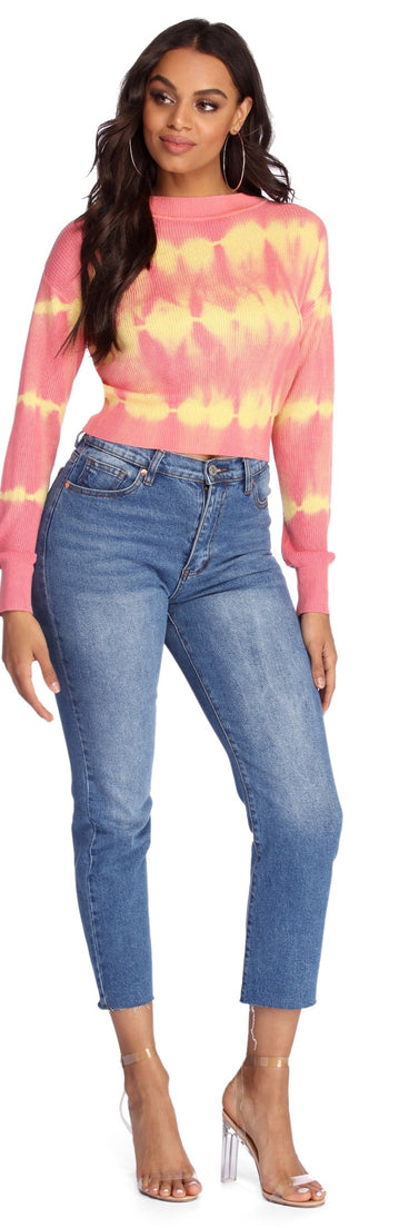 Trendy In Tie Dye Sweater
