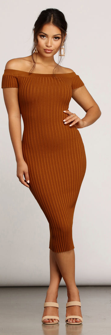 With fun and flirty details, Keepin' Knit Stylish Sweater Dress shows off your unique style for a trendy outfit for the summer season!