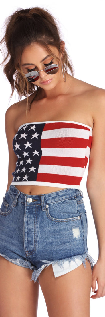 Stars And Stripes Crop Top