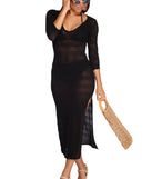 Sheer Ambition Sweater Dress