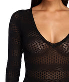 Sheer Ambition Sweater Dress
