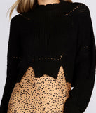With fun and flirty details, Destructed Mock Neck Pullover shows off your unique style for a trendy outfit for the summer season!