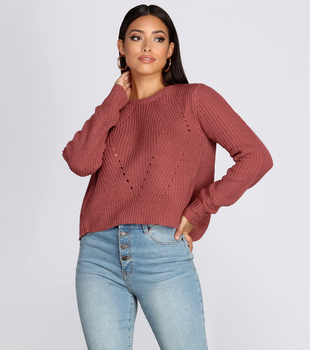 In Love Open Back Pullover Sweater