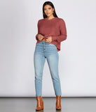 In Love Open Back Pullover Sweater