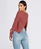 In Love Open Back Pullover Sweater