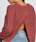 In Love Open Back Pullover Sweater