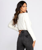 Treat Yourself Chenille Cropped Sweater