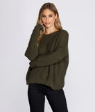 With fun and flirty details, Knot Thinking About You Sweater shows off your unique style for a trendy outfit for the summer season!