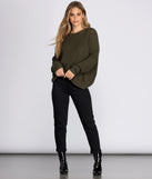 With fun and flirty details, Knot Thinking About You Sweater shows off your unique style for a trendy outfit for the summer season!