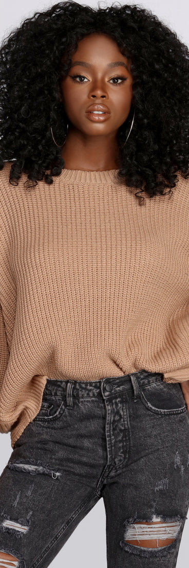 With fun and flirty details, Knot Thinking About You Sweater shows off your unique style for a trendy outfit for the summer season!