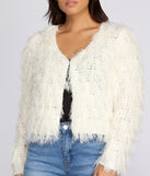 With fun and flirty details, Swag in Shag Knit Cardigan shows off your unique style for a trendy outfit for the summer season!