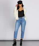Swag in Shag Knit Cardigan is a trendy pick to create 2023 festival outfits, festival dresses, outfits for concerts or raves, and complete your best party outfits!