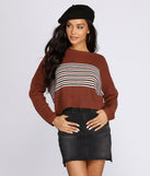 With fun and flirty details, Stripes On Stripes Cropped Sweater shows off your unique style for a trendy outfit for the summer season!