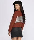 With fun and flirty details, Stripes On Stripes Cropped Sweater shows off your unique style for a trendy outfit for the summer season!