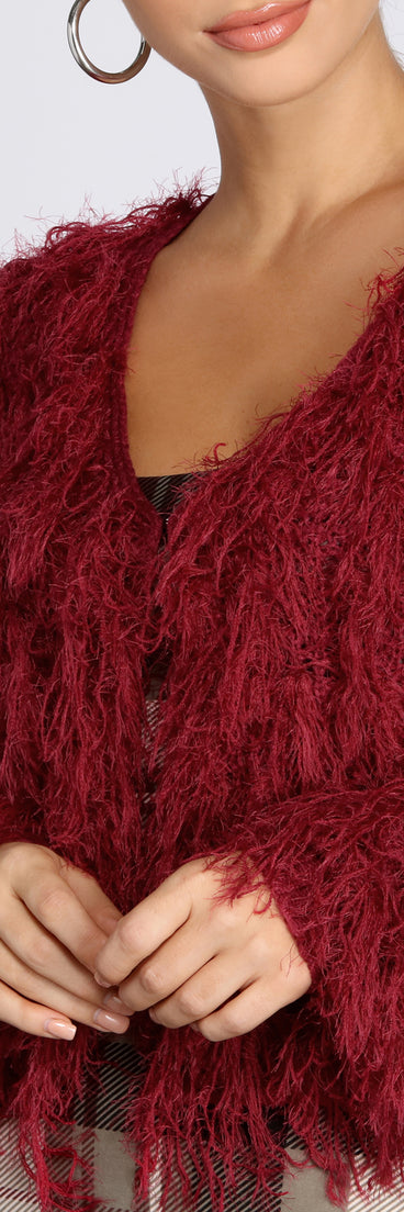 She Bad Shaggy Cardigan