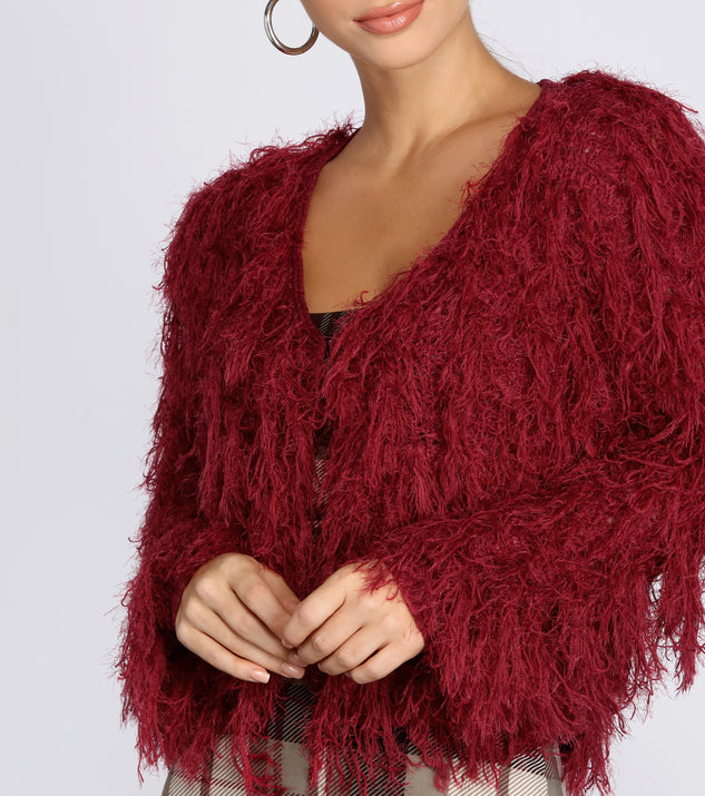 She Bad Shaggy Cardigan