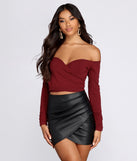 Simply Stylish Off The Shoulder Crop Top