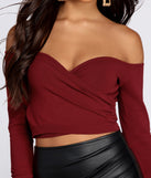 Simply Stylish Off The Shoulder Crop Top