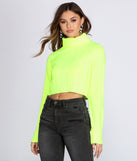 Neon Babe Cropped Sweater